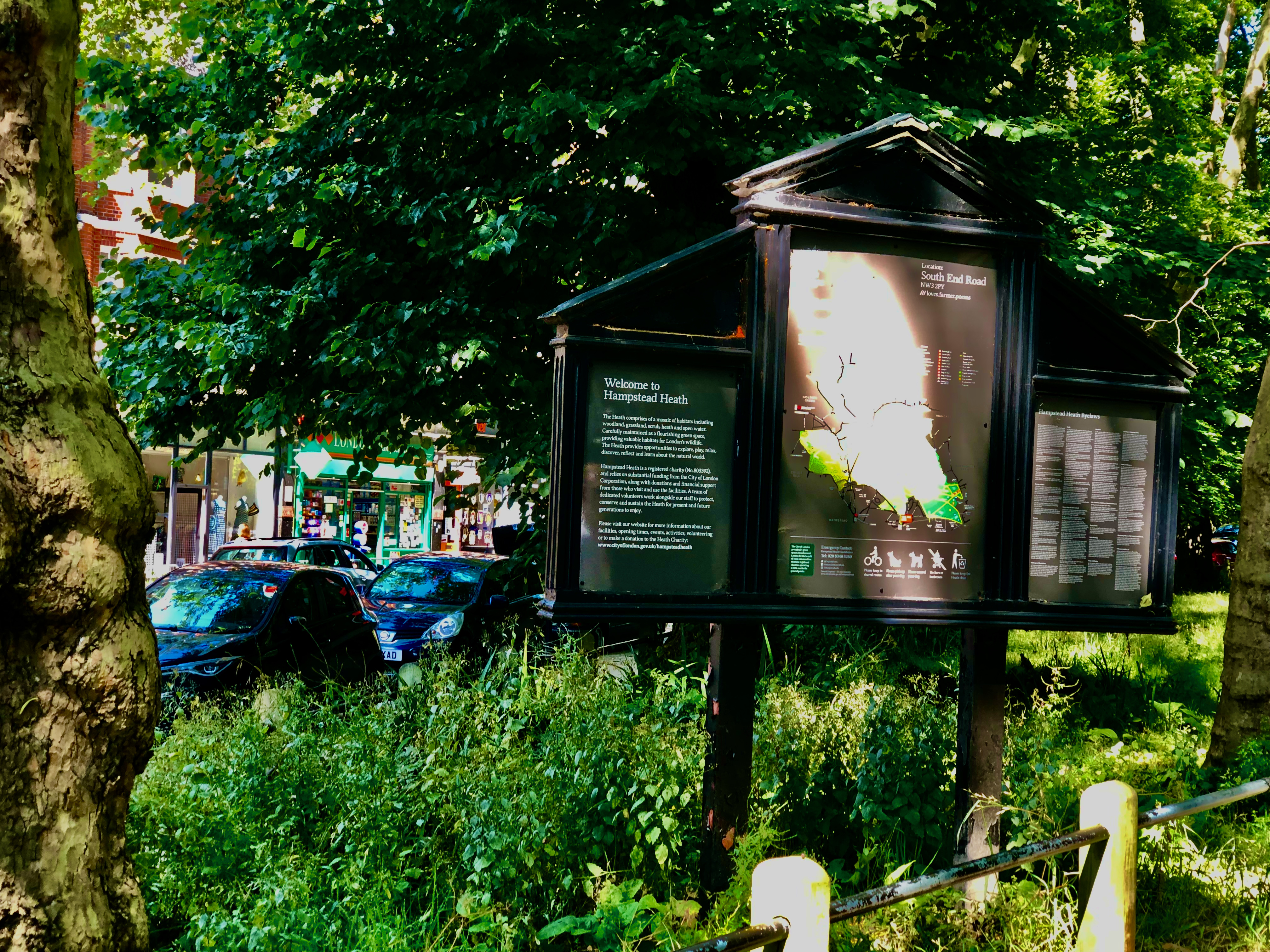 map of hampstead heath