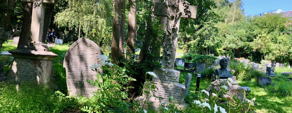 A visit to Highgate Cemetery via Hampstead Heath