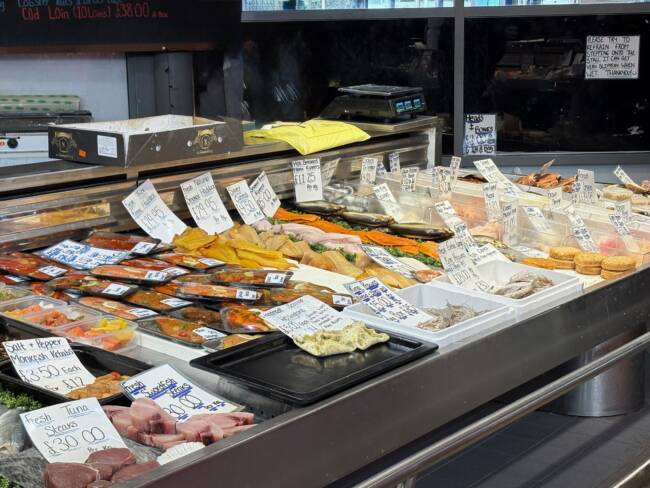 fish stall bury market