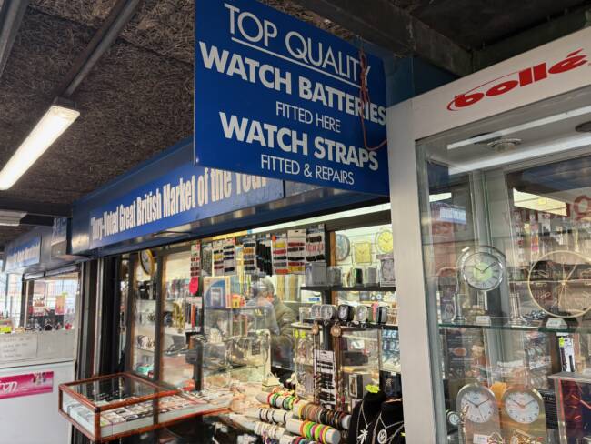 watch repair shop bury market