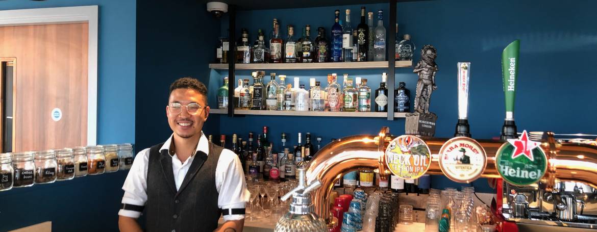 Cocktail masterclass at cocktail bar Pocket Square at Hyatt Place London City East