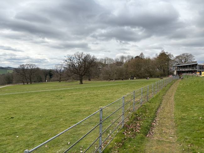 path to the visitor centre yorkshire sculpture park